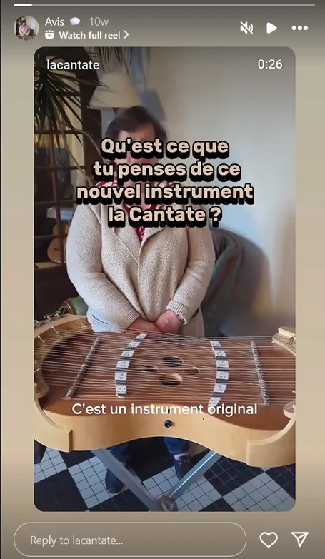 avis sonia sur la cantate nouvel instrument de musique